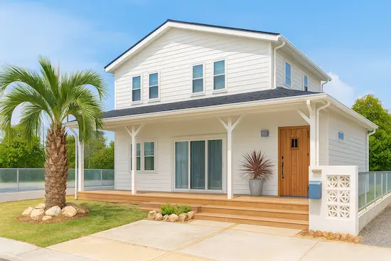 ひたちなか市エクステリア工事やしの木