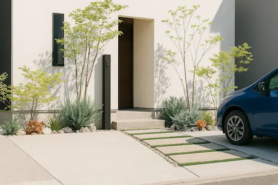 ひたちなか市外構工事カーポートおしゃれ安い